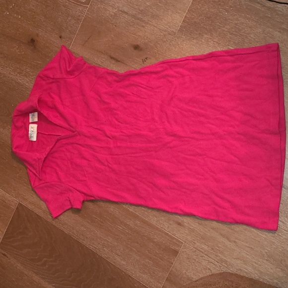 Fuschia Tennis Style T-shirt Dress - Picture 1 of 3